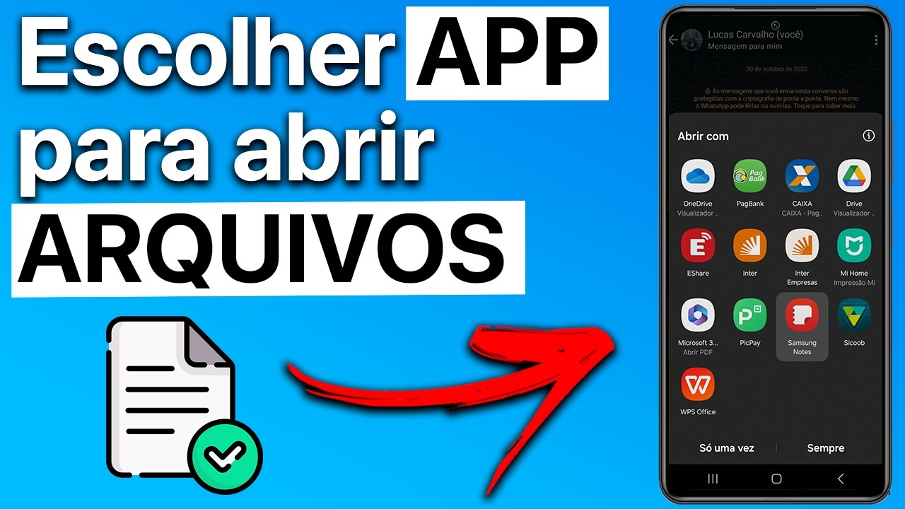 COMO RECONFIGURAR APLICATIVO PARA ABRIR ARQUIVO NO CELULAR
