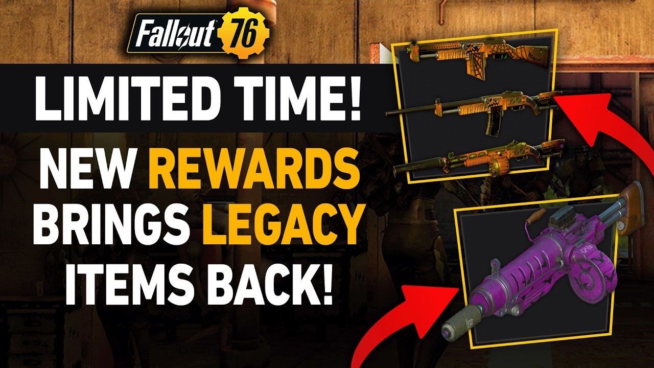 Новые награды: добавление предметов из прошлых игр в Fallout 76 (только ограниченное время!)