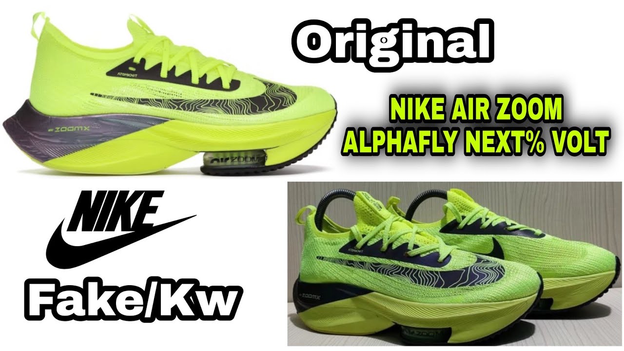 CIRI DAN PERBEDAAN NIKE AIR ZOOM ALPHAFLY NEXT% VOLT ORI DAN KW