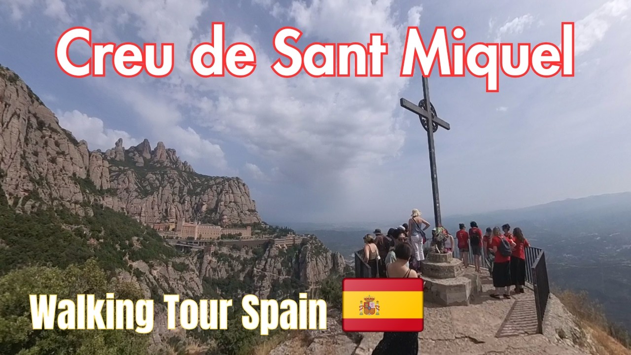 Montserrat Hiking Trail | Sant Joan Funicular to Creu de Sant Miquel - Best View of Montserrat Abbey