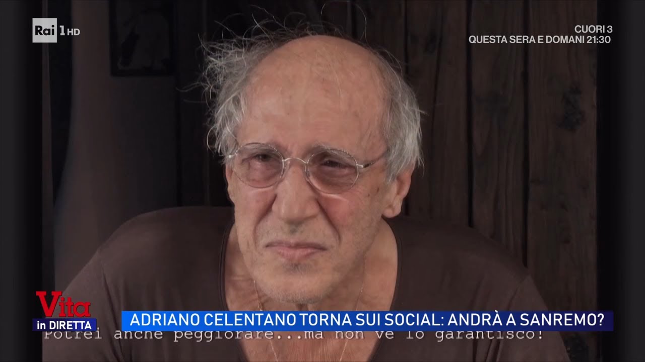 Adriano Celentano torna sui social: andrà a Sanremo? - Vita in diretta 16/02/2026