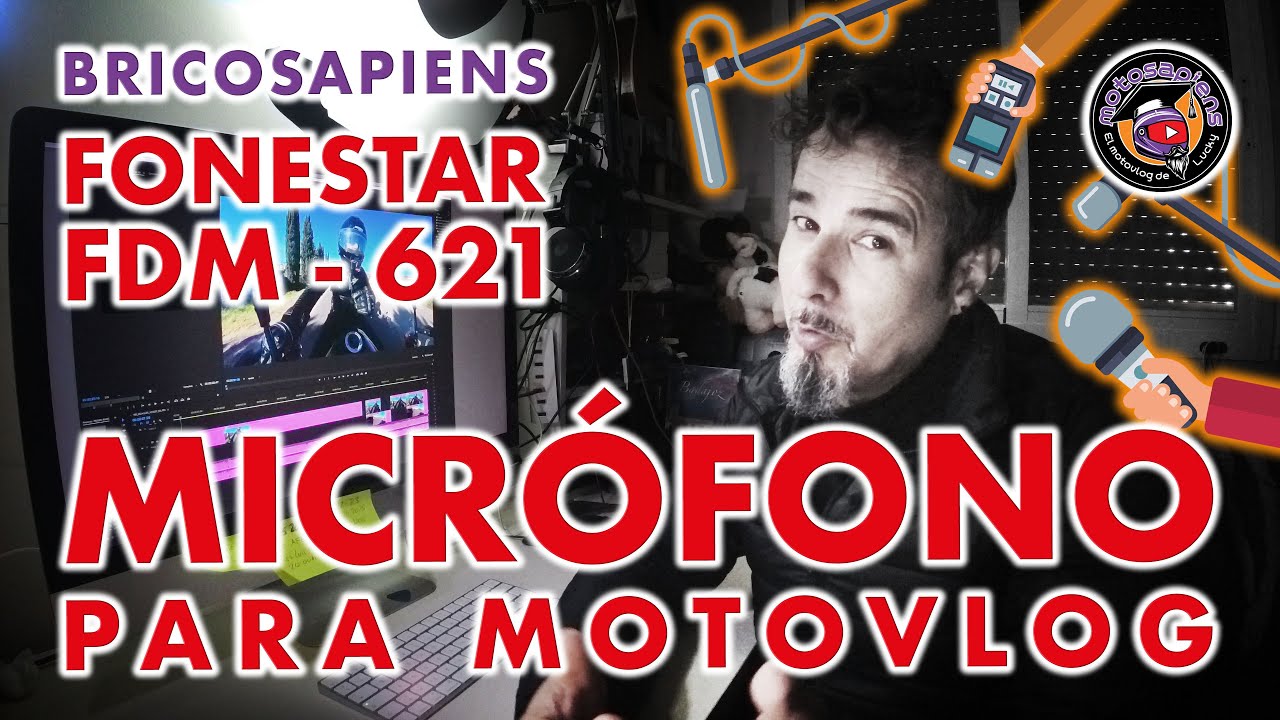 MICRÓFONO Fonestar FDM-621 ¿SERÁ EL DEFINITIVO PARA EL MOTOVLOG?_BRICOSAPIENS