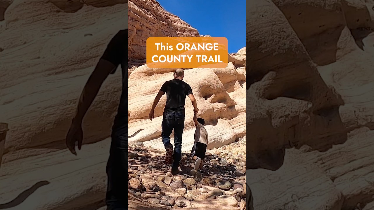 Red Rock canyon trail in Orange County #oc #hikingwithkids