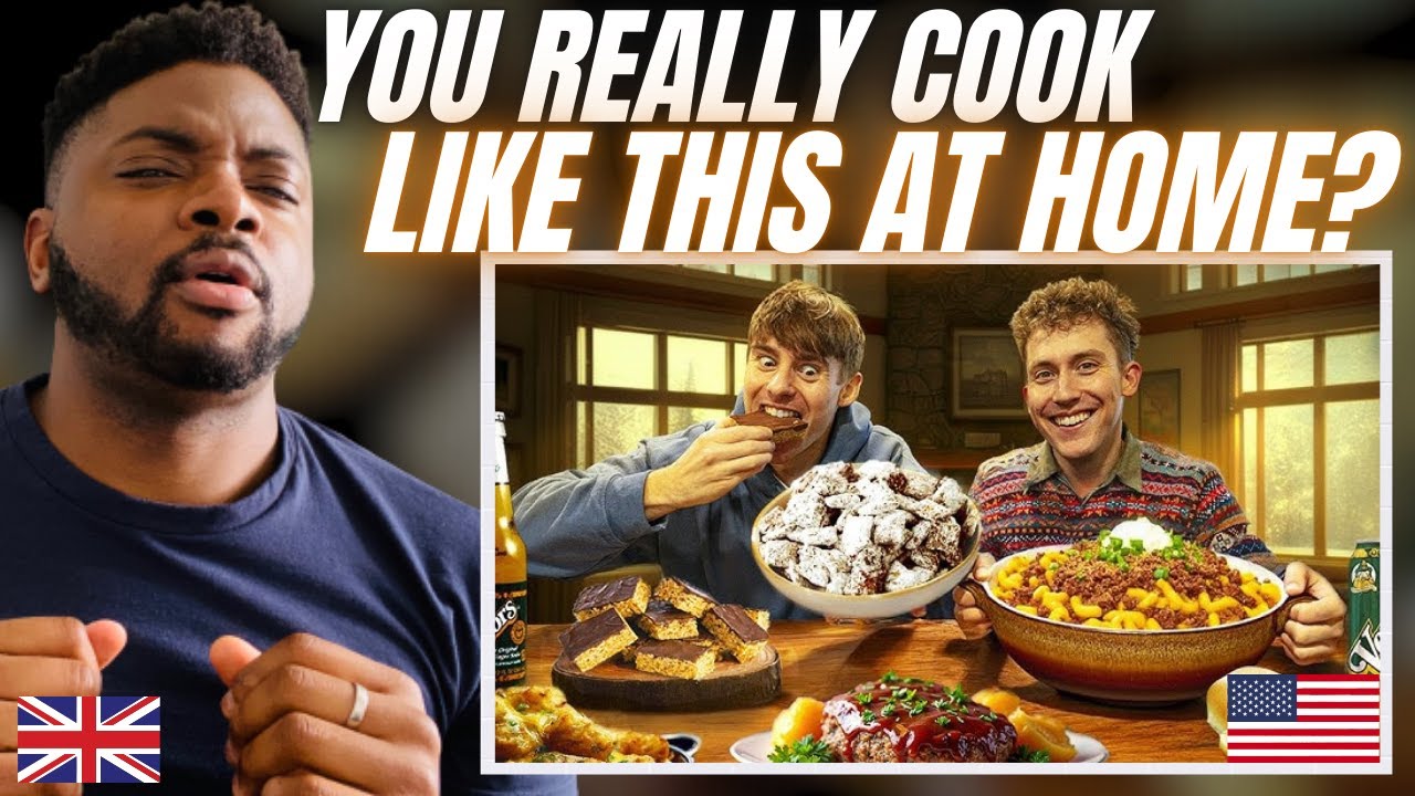BRITS TRY REAL MIDWESTERN COMFORT FOOD! - Brit Reacts
