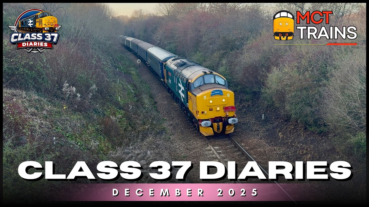 Class 37 Diaries - December 2025 - Various Class 37 Action - 4K -