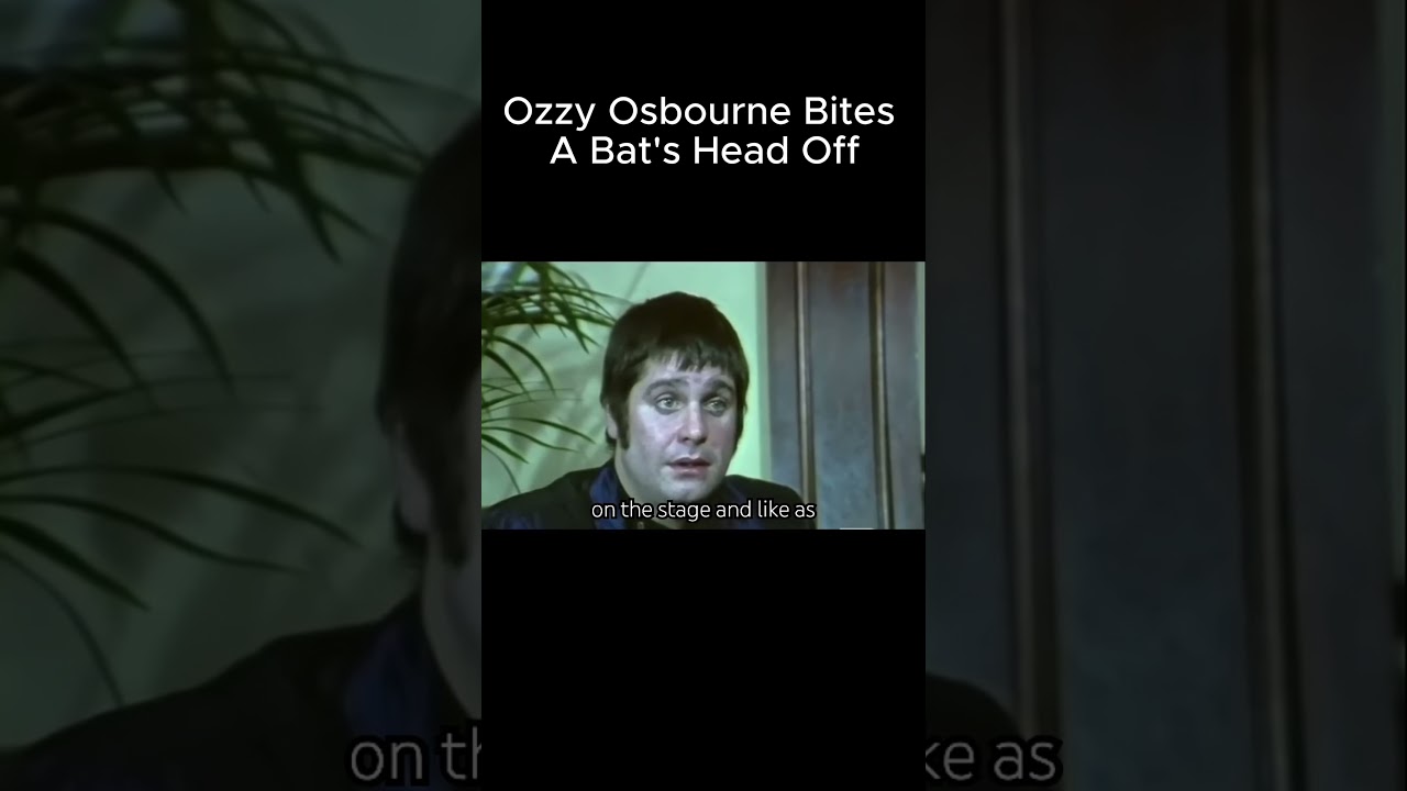 Ozzy Osbourne Bites a Bat head's Off