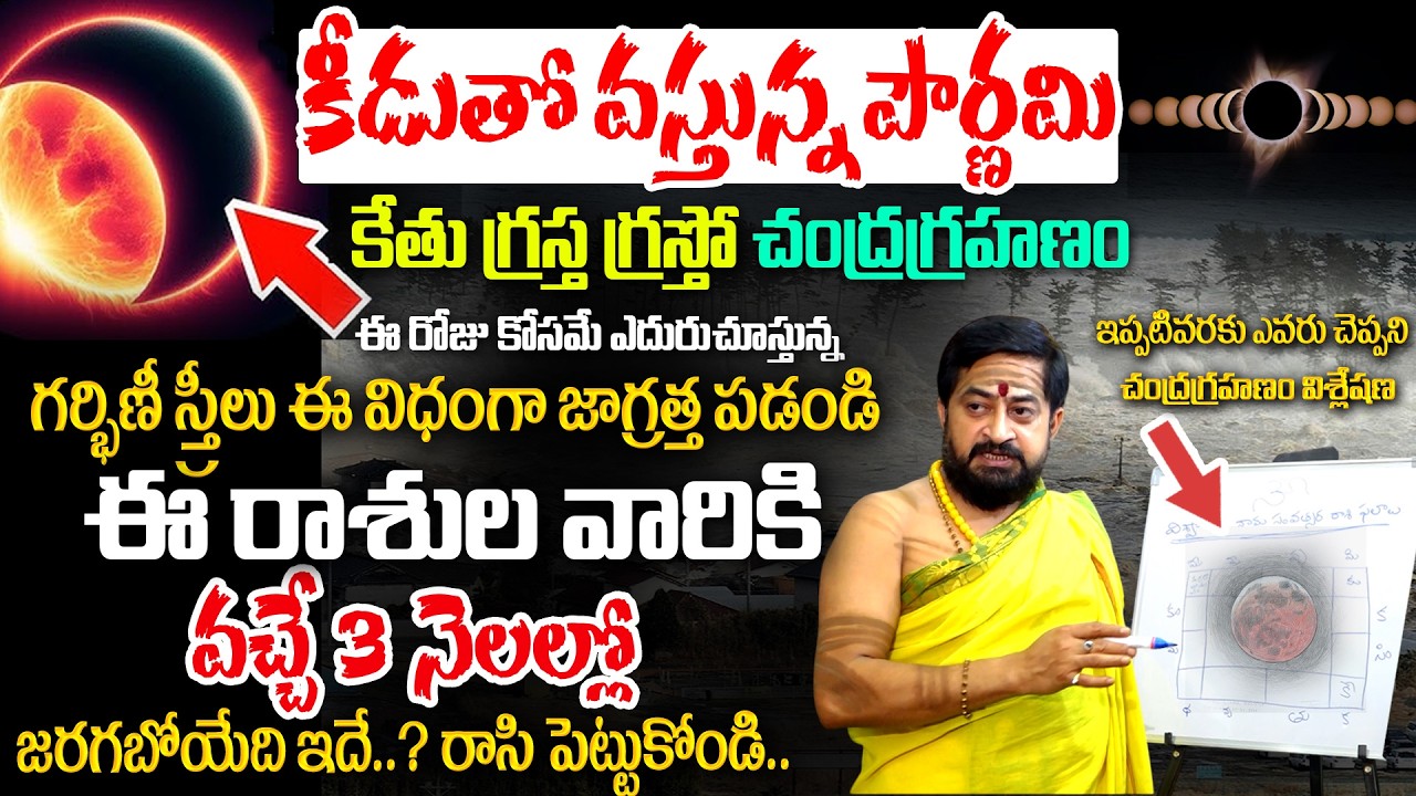 ఇప్పటివరకు ఎవరు చెప్పని చంద్రగ్రహణం విశ్లేషణ | Gundepudi Shiva Sudhir Sharma About Chandra Grahanam