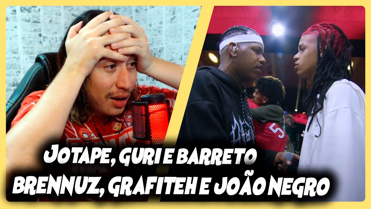 JOTAPÊ, GURI E BARRETO X BRENNUZ, GRAFITEH E JOÃO NEGRO | SEMIFINAL | BDA 8 ANOS | REACT DO MORENO