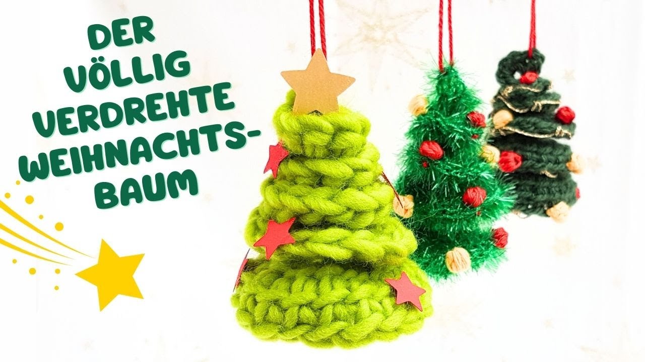 Mini-Weihnachtsbaum häkeln | Tannenbaum | Weihnachts-Deko | Spirale häkeln