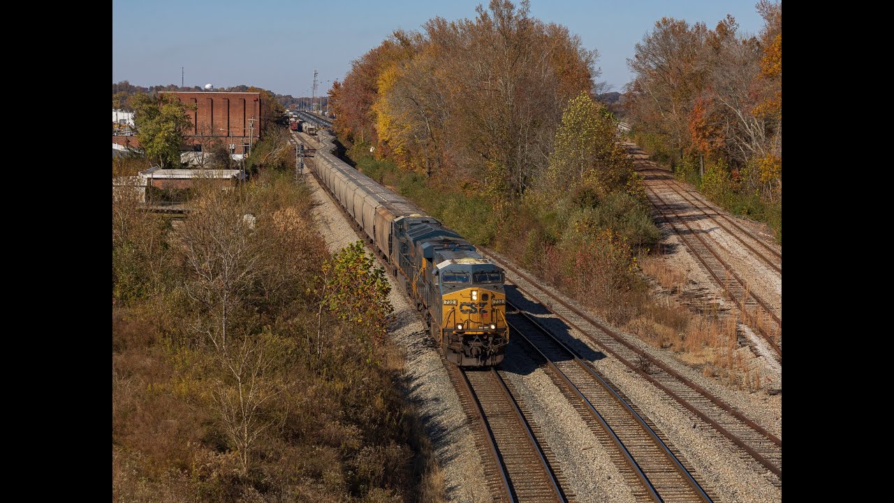 A Day In Corbin KY - CSX CV & KD Subdivision Action - (4K)