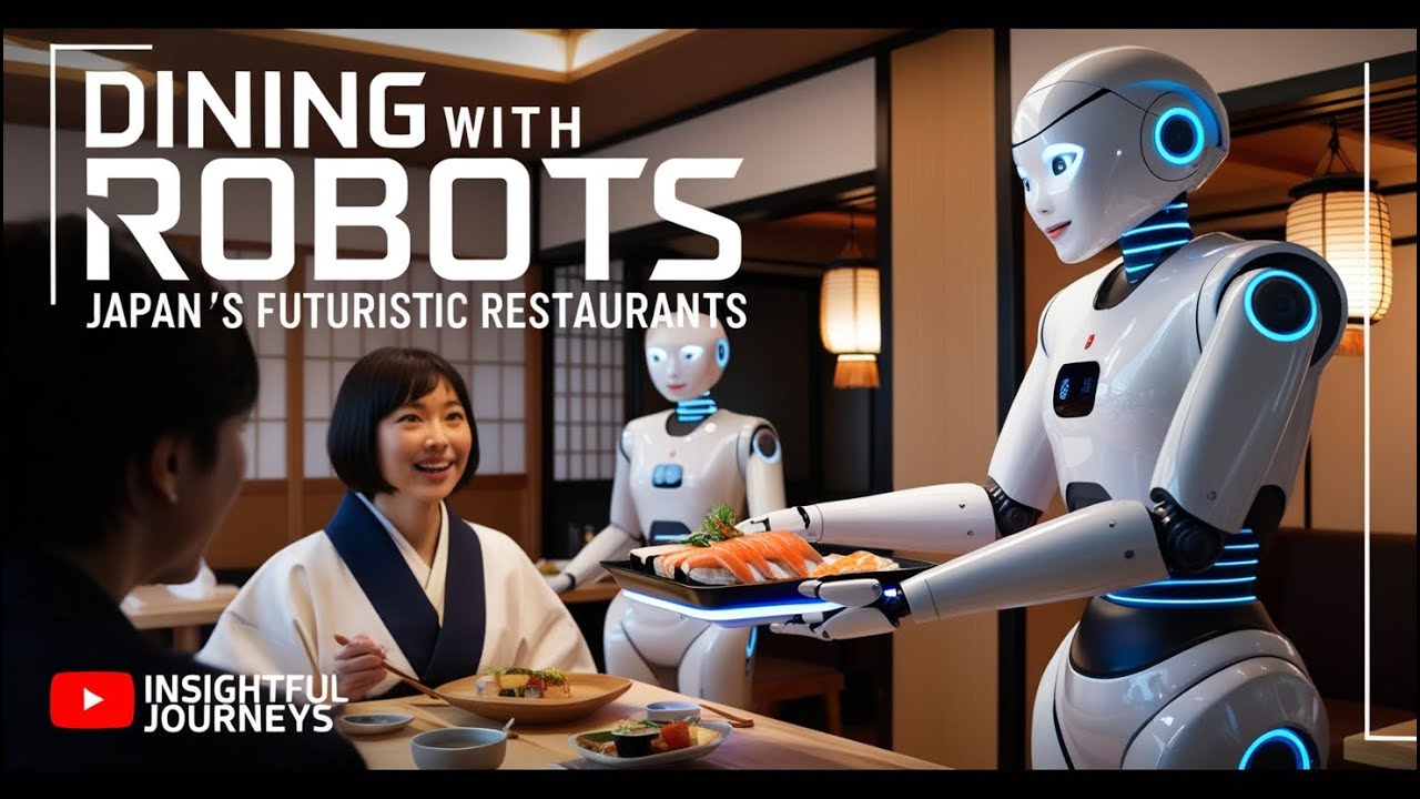 A Modern Japanese Restaurant with Robot Servers | Futuristic Dining Experience in Japan