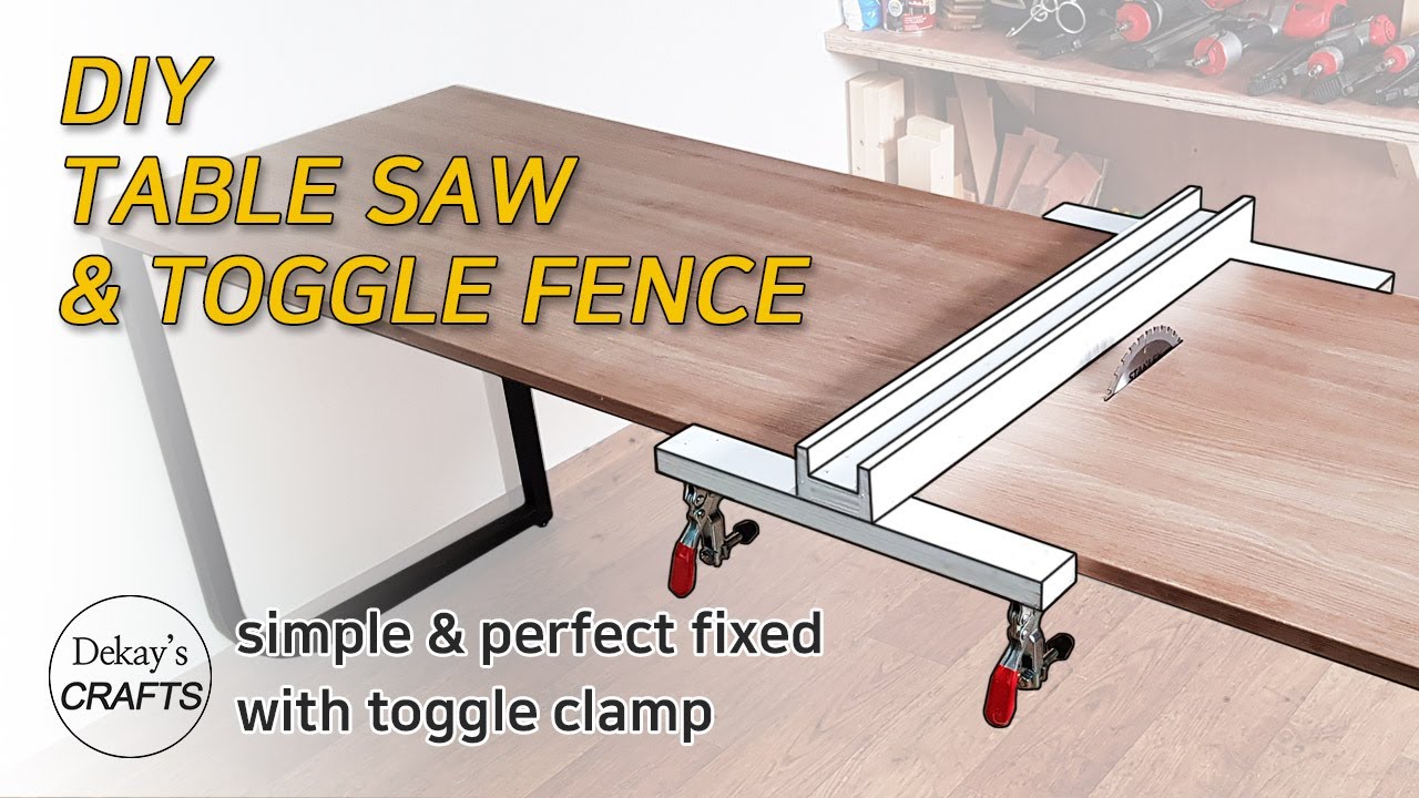 Table Saw & Toggle Fence│DIY 쉽고 편한 목공 테이블쏘 & 조기대 만들기
