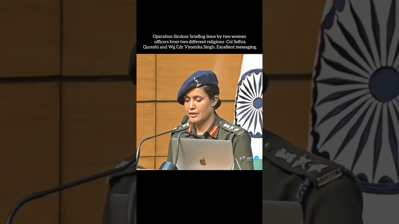 Operation sindoor briefing by vyomika singh and Sofia qureshi #india