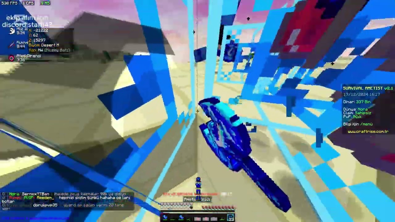 craft rise ametist 4. gün kafa koparma pvp