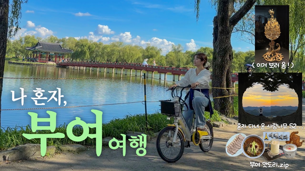 나 혼자 부여 여행 당일치기 🪷 난 몰랐어 부여가 이리 다채로운지 ❤️‍🔥 산 넘고 물 건너 씽씽이 타고 부여 정복 완료 !!!