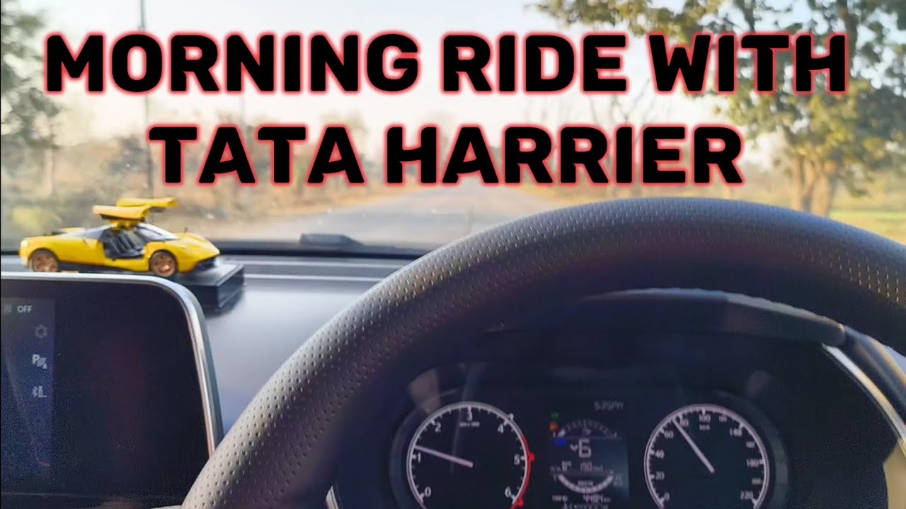 After servicing a smooth ride with my Tata harrier #delhi #harrier #harrierev #vlog #car #suv #cars 
