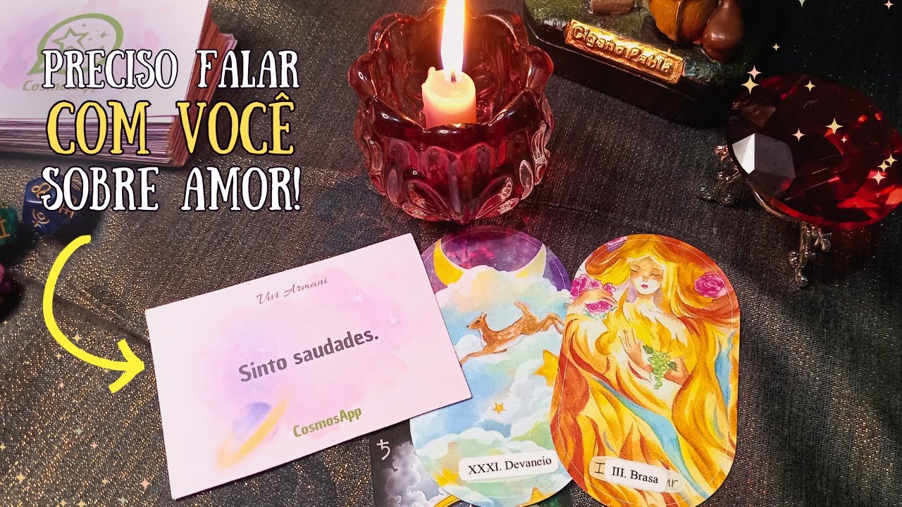💖 Dentro da MENTE da PESSOA AMADA: Quero Falar COM VOCÊ!
