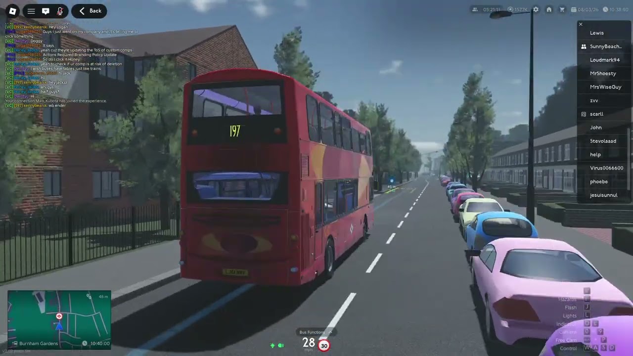 197 Bus Route | Croydon Roblox
