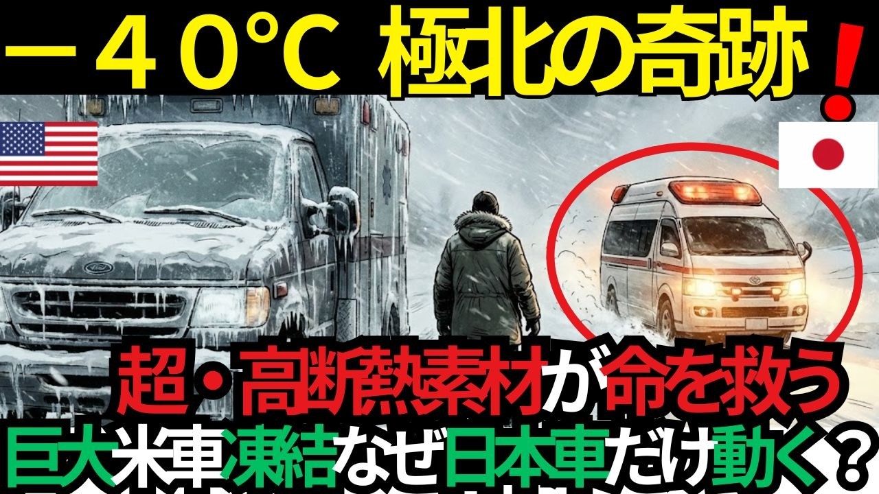 【海外の反応】米最強車V8が凍結する極限下、なぜ日本の小さな車だけ動いた？－40℃極北で少女の命を救った技術とは？