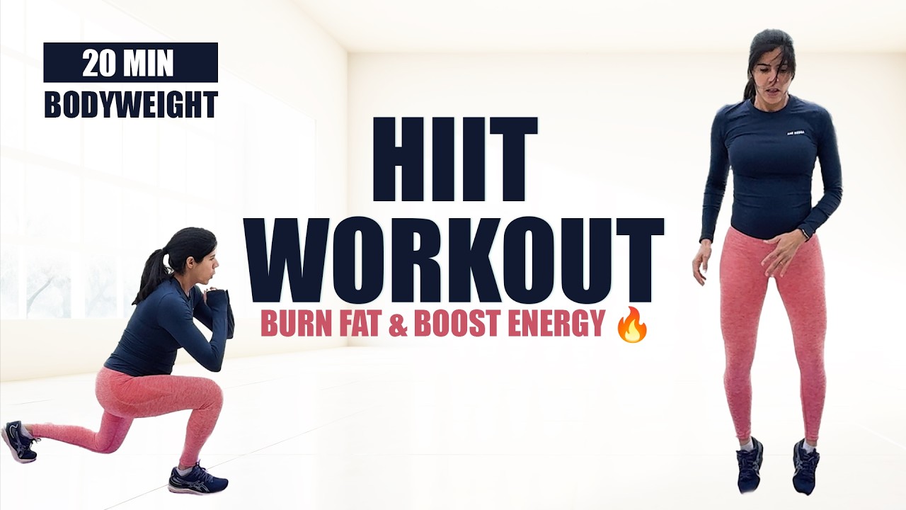 20-Min Full Body Cardio HIIT Workout | No Equipment, At-Home & Pregnancy Safe