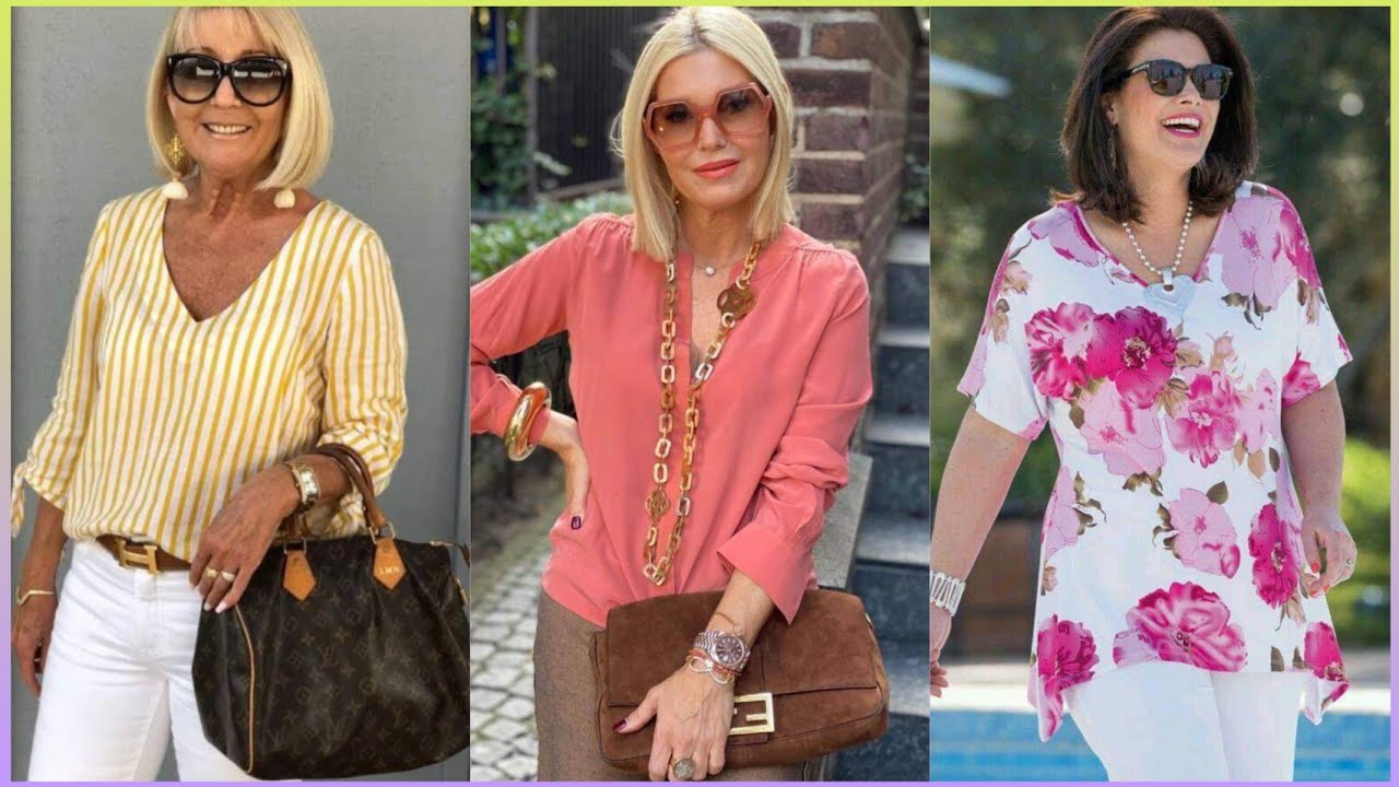 BLUSAS PARA SE&Ntilde;ORAS DE 40,50 Y 70 A&Ntilde;OS / BLUSAS DE MODA PARA DAMAS DE 40 50 60