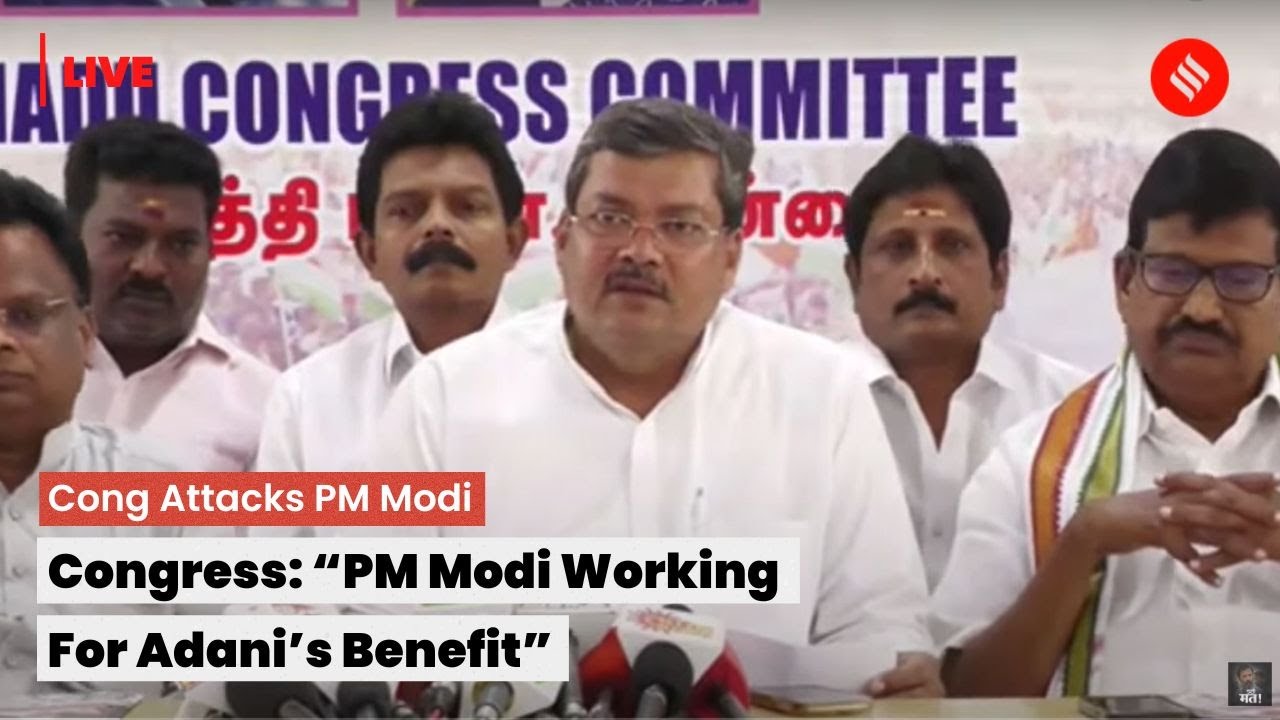 LIVE: Congress Attacks PM Modi; Asks &ldquo;What Is The Relationship Between PM Modi & Adani?&rdquo;