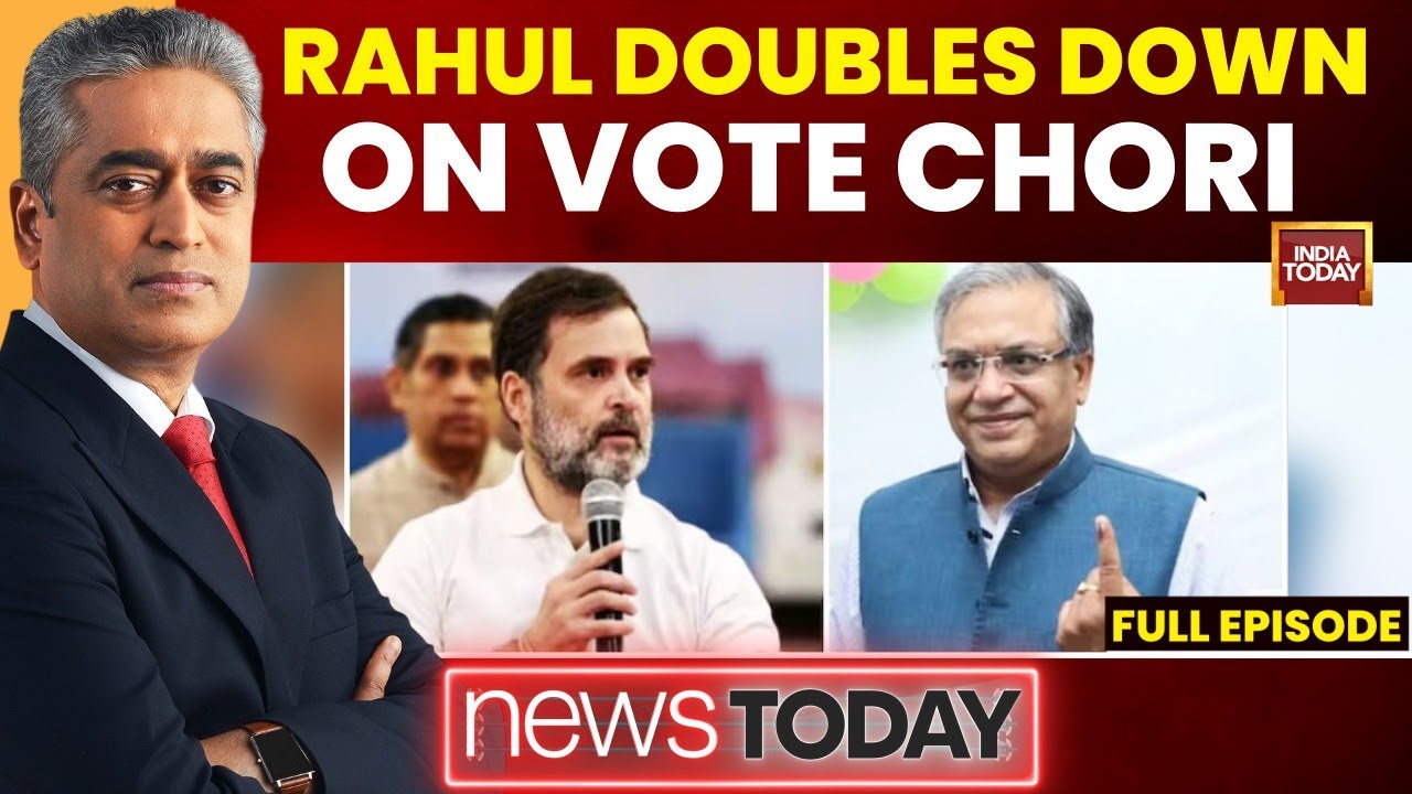 NewsToday With Rajdeep Sardesai: Rahul Gandhi 'Vote Chori' Row Explodes | Saudi-Pak Defence Deal
