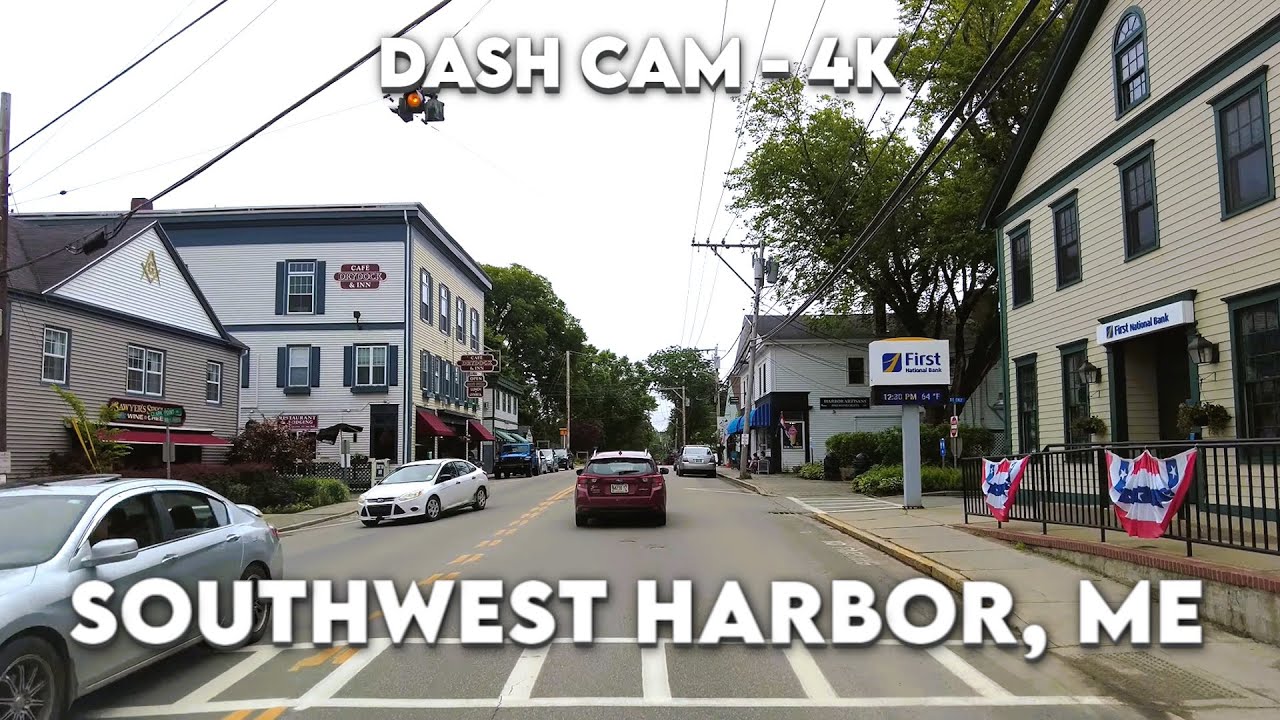 4K Drive: Southwest Harbor, Maine Coastal Adventure! 🚗