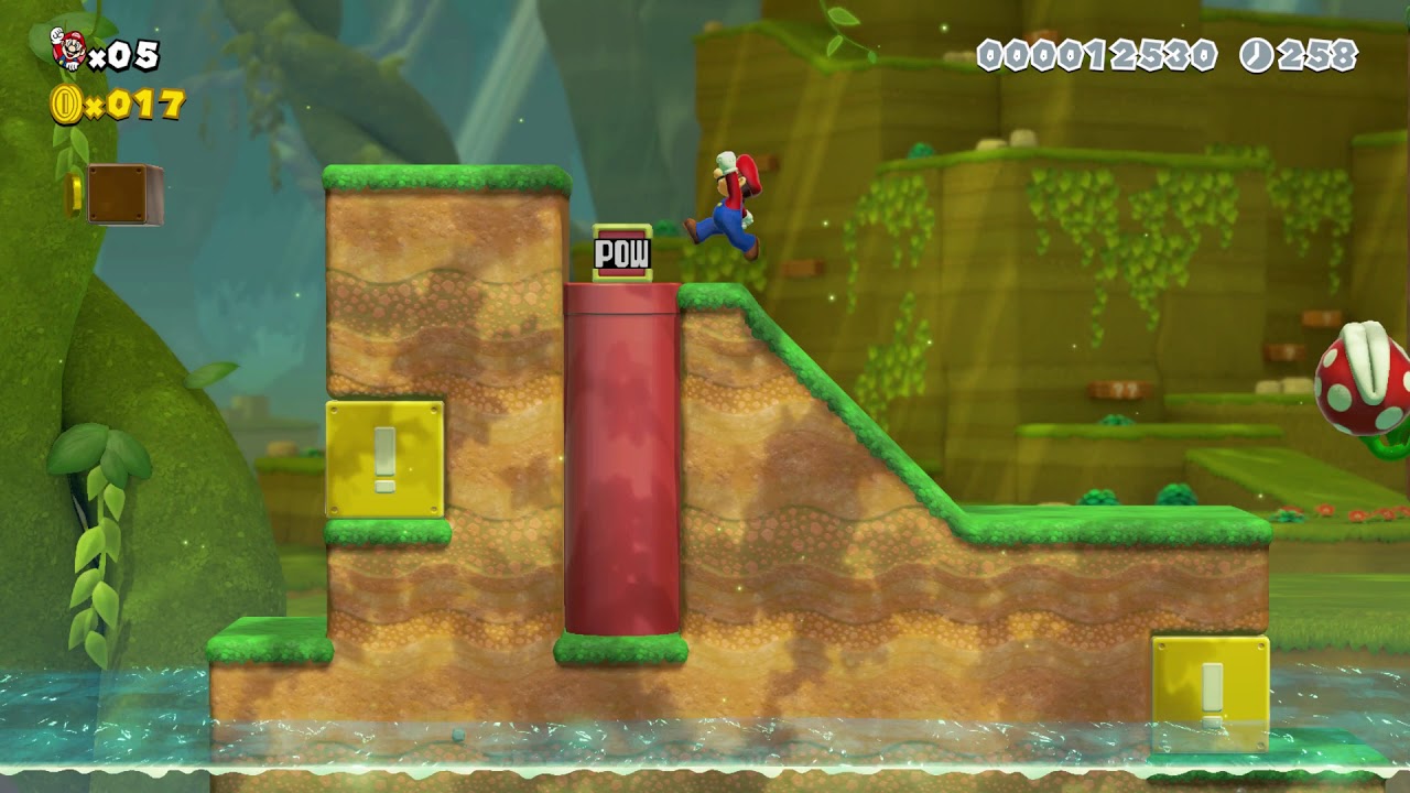 Super Mario Maker 2: Story Mode Level (65 Red POW Block on the Move) [1080 HD]