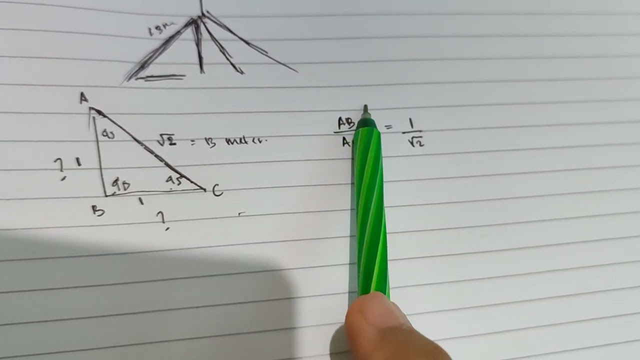 Contoh Soal Segitiga Istimewa dalam Kehidupan Nyata