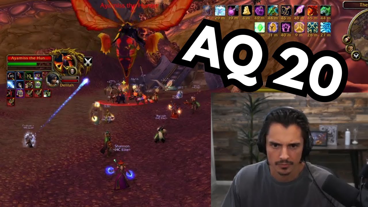 Я прошёл AQ20 на своём новом уровне сложности 60 Hardcore Mage!