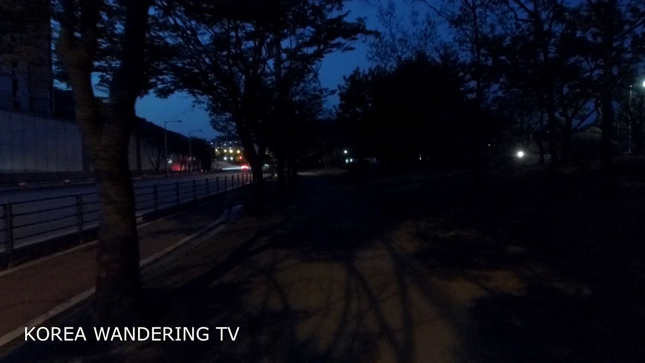 road to BUS station , Gyeonggi-do , korea