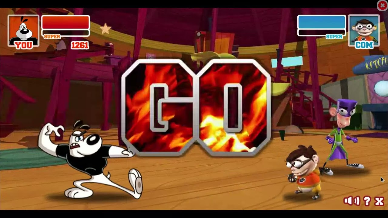 Super Brawl 2 Dudley Puppy vs Chum Chum