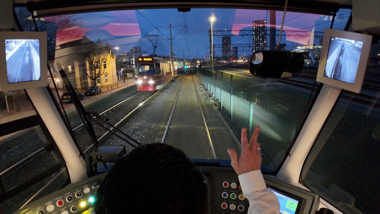 9️⃣ Tram Driver POV: The Hague - Netherlands | 4K cabview HTM tram 9 - full circle