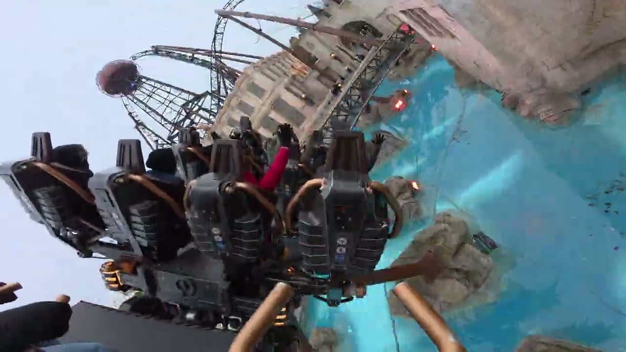 Europa Park Voltron Nevera 4th Row Right Outer Seat Onride POV December 2025