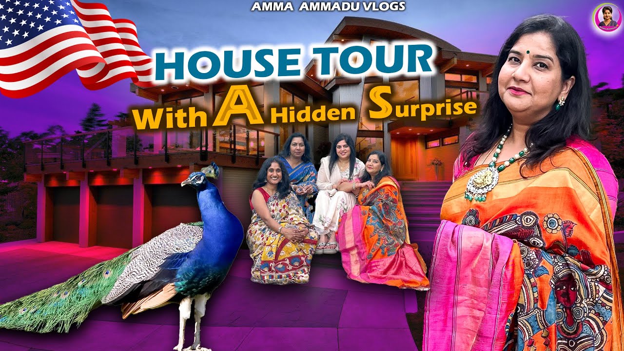 My Friend's Beautiful Farm Home🏡Tour in America అమెరికాలో మా ఫ్రెండ్ ఫామ్ హోమ్ | Amma Ammadu