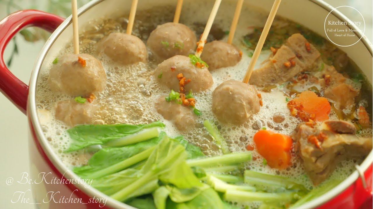 ស៊ុបប្រហិត[Meat Ball Soup]ម្ហូបខ្មែរ[Kitchen Story]