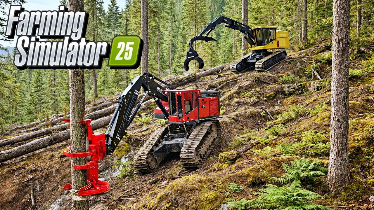 $2 Million Logging Fleet vs. THE MOUNTAIN! (TigerCat & TimberPro) | FS25