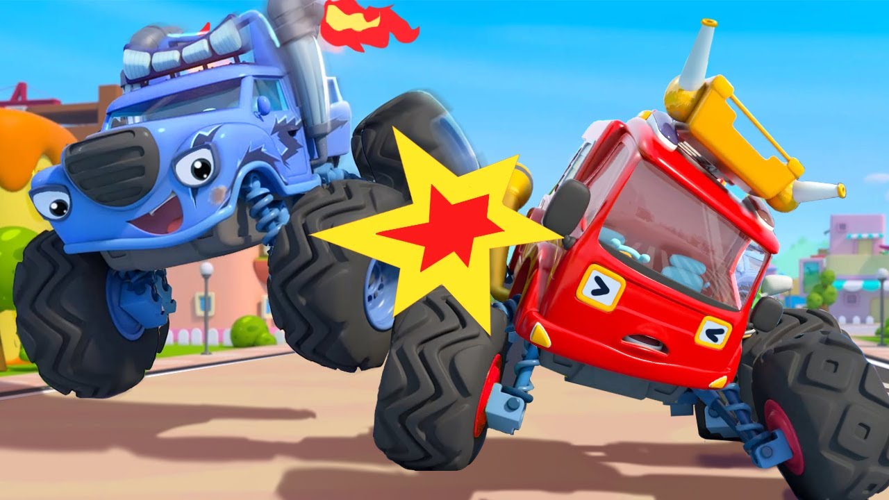 Jangan Curang, Mobil Moster Jahat | Lagu Mobil Monster | Lagu Anak-anak | BabyBus Bahasa Indonesia
