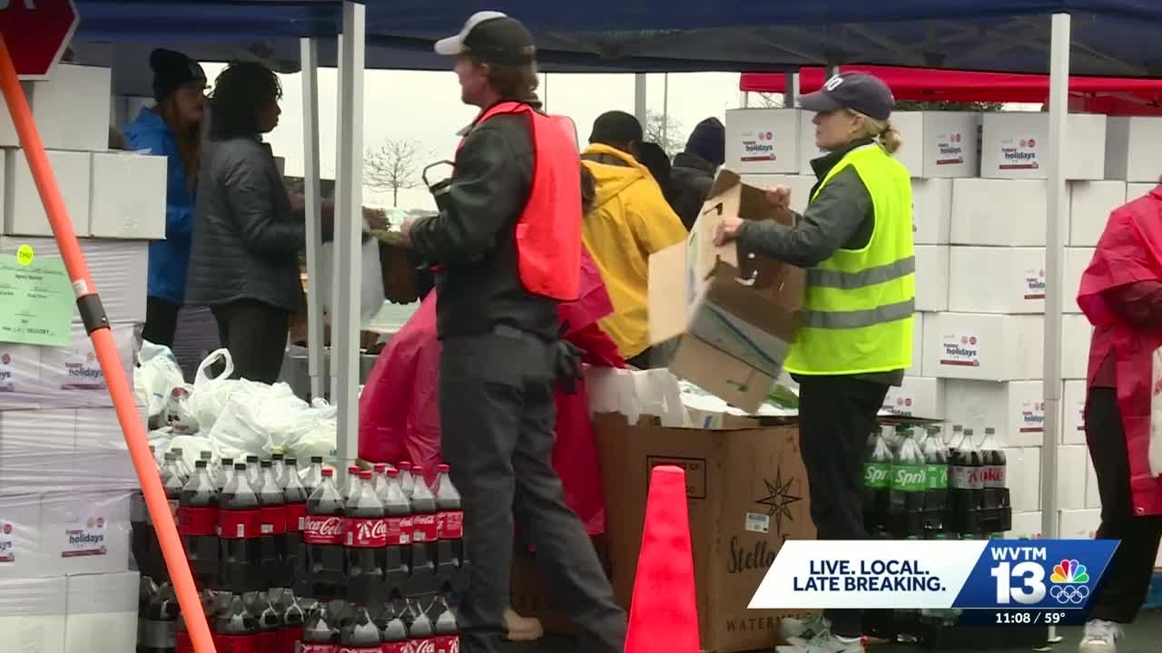 Community Food Bank of Central Alabama distributes holiday boxes for families in need