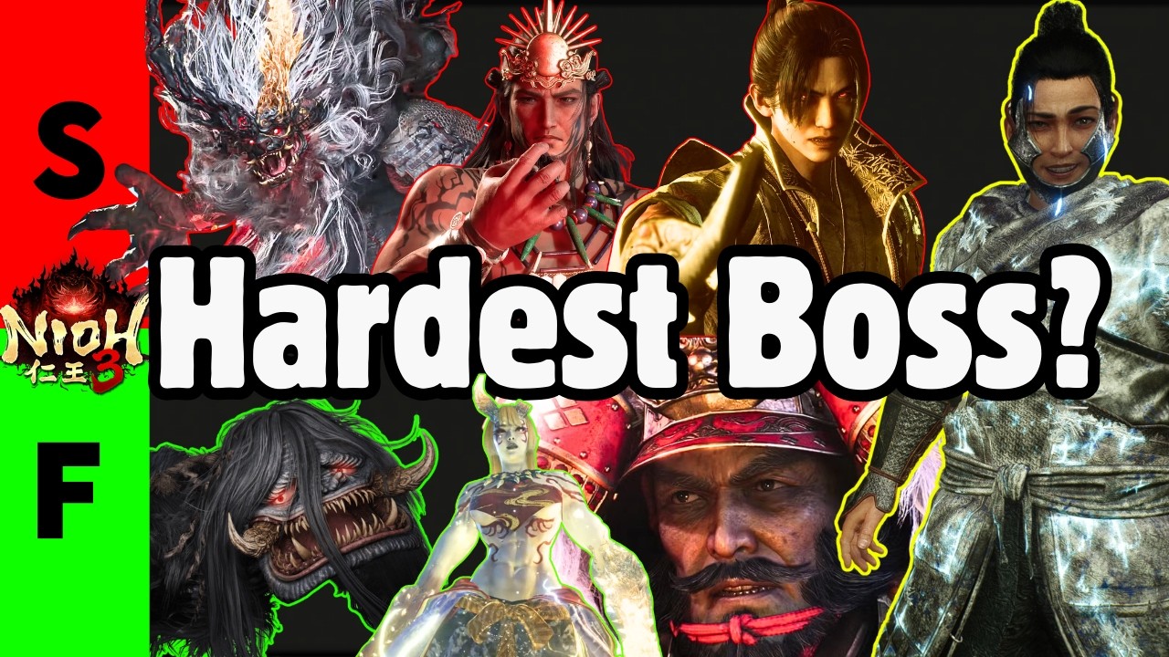 Ranking the HARDEST BOSSES in Nioh 3 on a Tier List