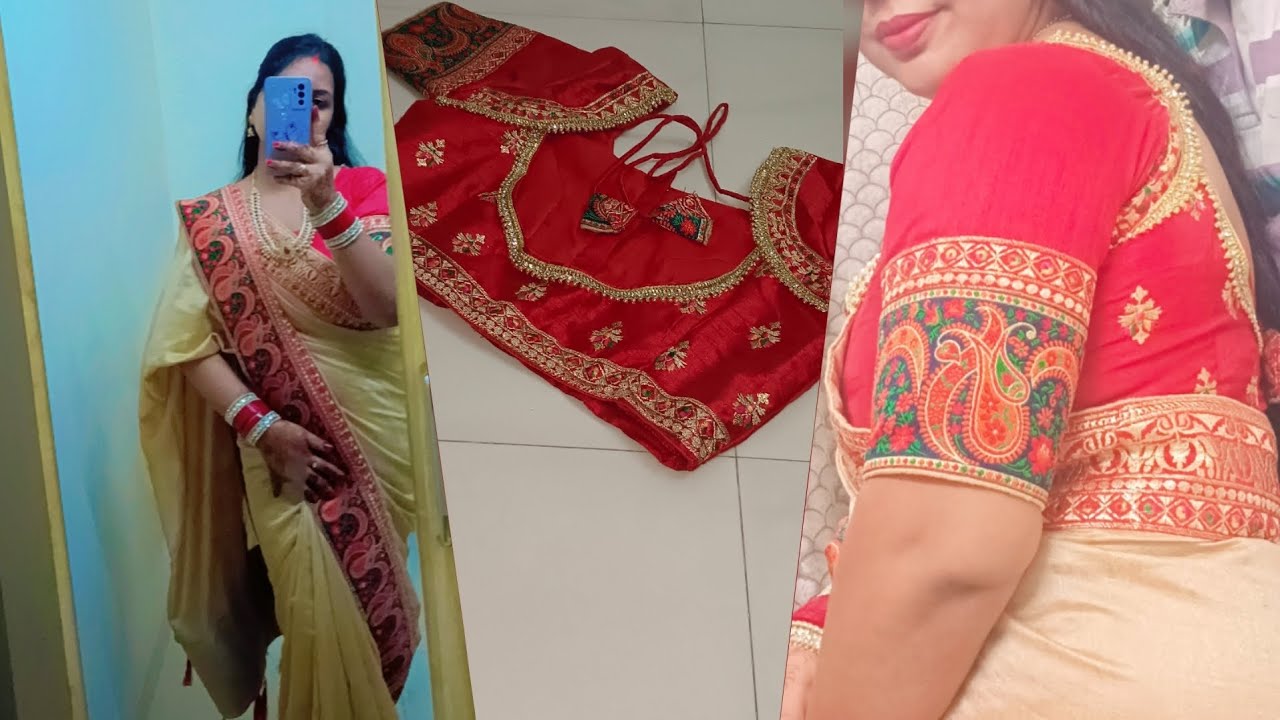 Blouse design cutting and stitching ideas #blousedesign #cuttingandstitching #festivevibes #trend 