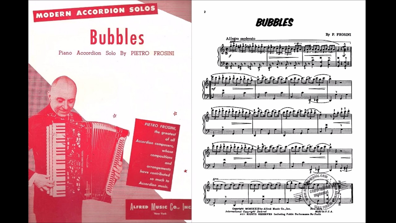 BUBBLES, Pietro Frosini v.1934-1935