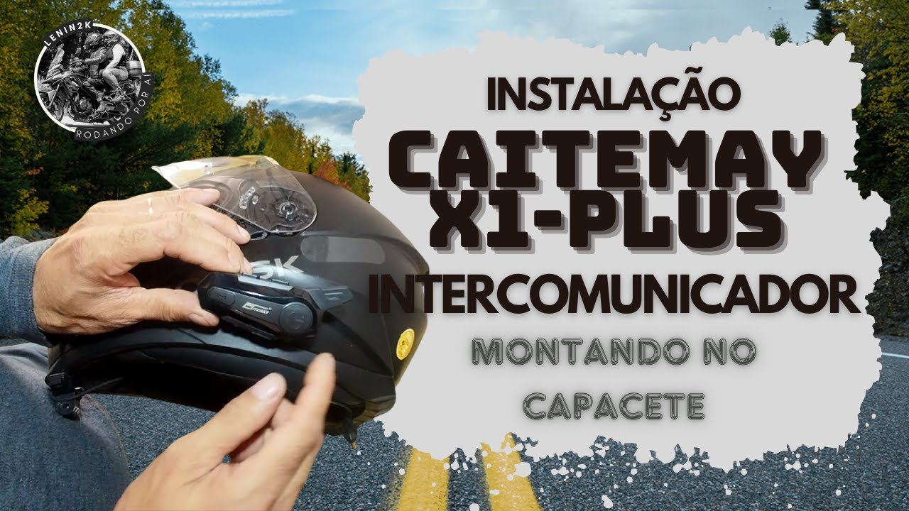 Instalando o intercom no capacete