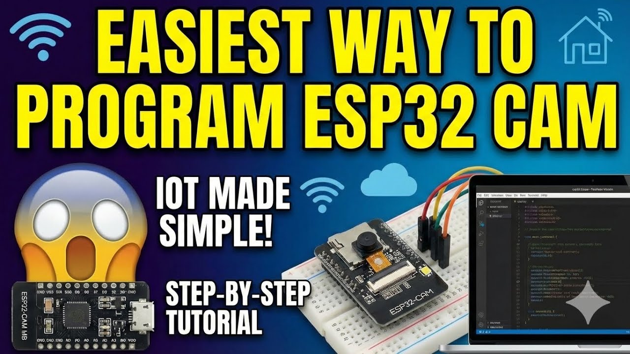 How to program esp 32 cam easiest way 😱😱