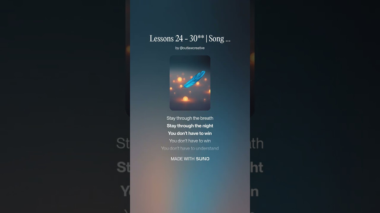 Lessons 24 - 30 | Song Of Instruction | In The Name Of The Lord