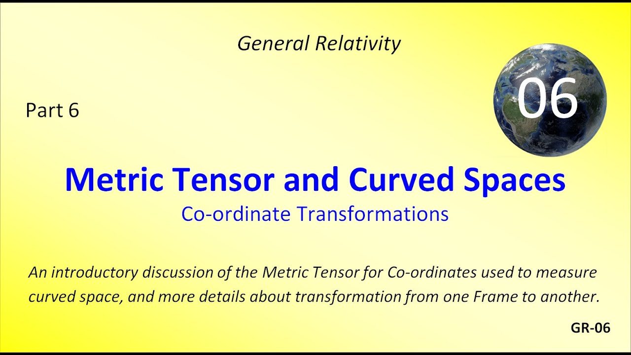 The Metric Tensor and Curved Spaces - (Transformations from one Frame to Another)