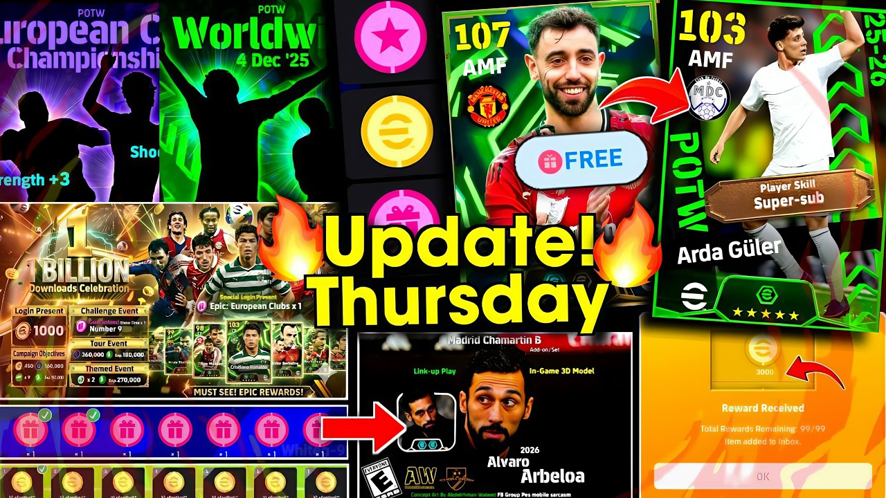 New Special Campaign & Free Epic 🤩 What Is Coming On Thursday And Monday In eFootball 2026 Mobile