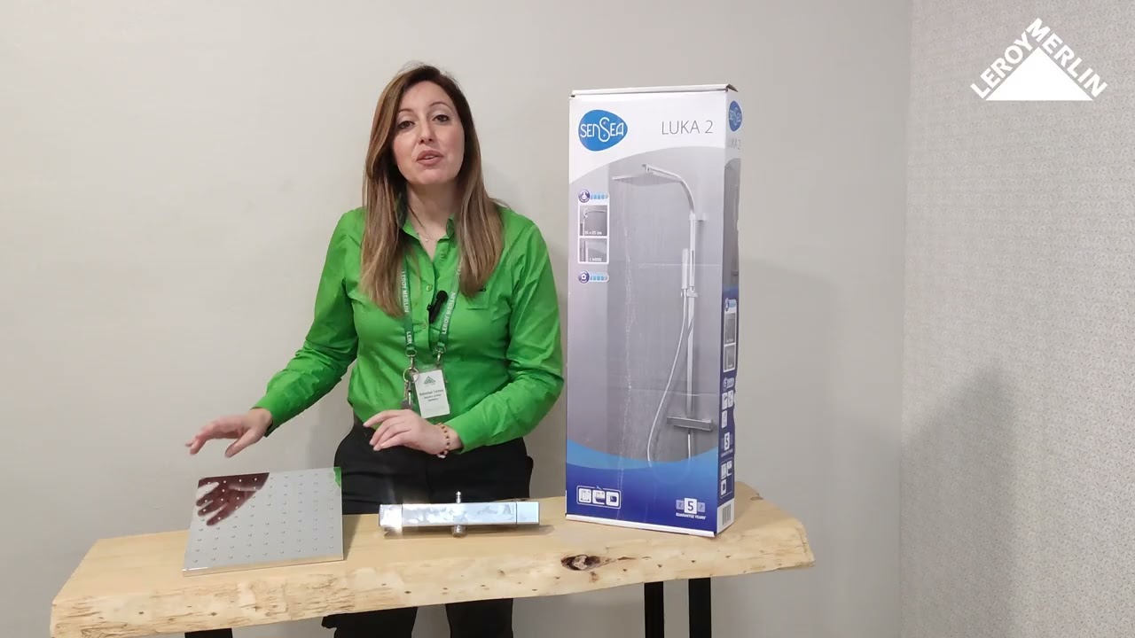 Ecopción del mes Columna de ducha termostática SENSEA Luka - LEROY MERLIN