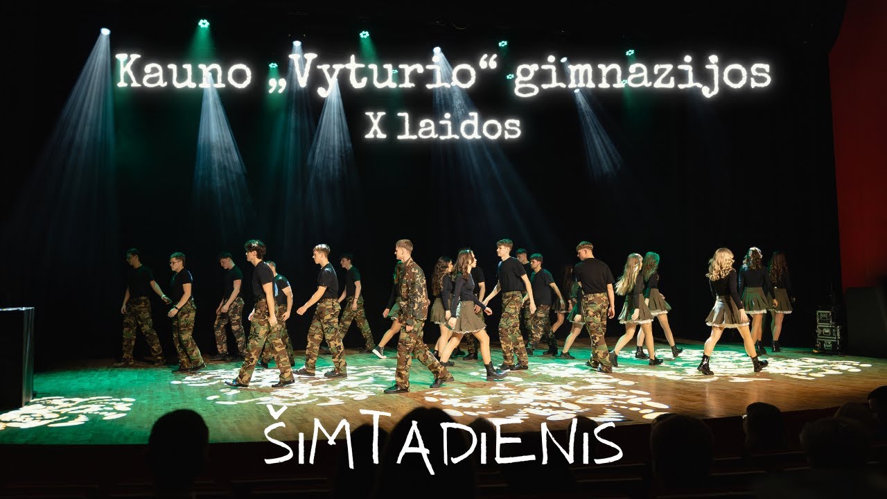 Kauno „Vyturio“ gimnazijos X laidos šimtadienis 2025 m.